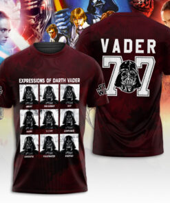 Darth Vader Expressions Shirt – Funny Star Wars Tee with Emotions Grid