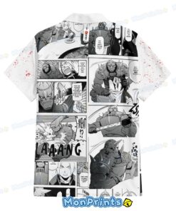 edward elric and alphonse elric hawaiian shirt fullmetal alchemist manga style anime shirt 4 fb915