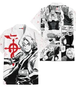 Edward Elric Hawaiian Shirt – Fullmetal Alchemist Anime Manga Tee