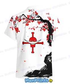 Edward Newgate Cherry Blossom Hawaiian Shirt – Whitebeard One Piece Samurai Style