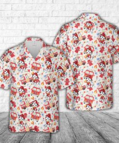 Fire trucks Firefighter Hawaiian Shirt