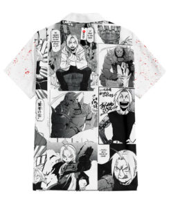 fullmetal alchemist hawaiian shirt edward alphonse manga graphic tee 2 p59yw
