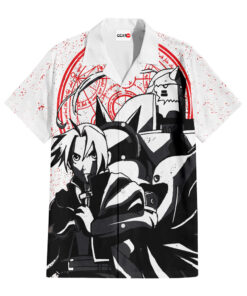 fullmetal alchemist hawaiian shirt edward alphonse manga graphic tee 3 zmwbf