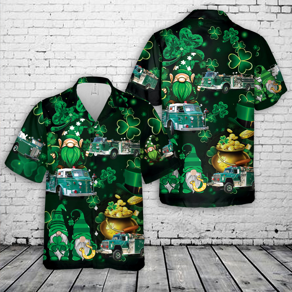 green old fire trucks patricks day hawaiian shirt 1 wp0jz