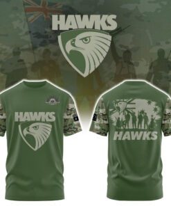 Hawthorn Hawks Veteran Military T-Shirt – AFL Camo Tribute Shirt