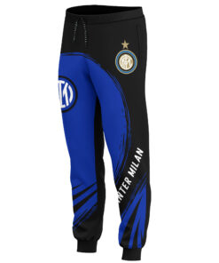 inter milan custom hoodie and jogger pants set personalized black and blue tracksuit for soccer fan 5wpgt