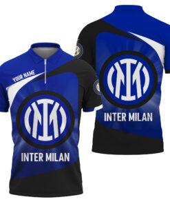 Inter Milan Custom Polo Shirt, Personalized Soccer Jersey for Fans, Unique Gift for Inter Supporters