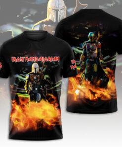 Iron Mandalorian Shirt – Heavy Metal Mandalorian Tee for Star Wars and Rock Fans