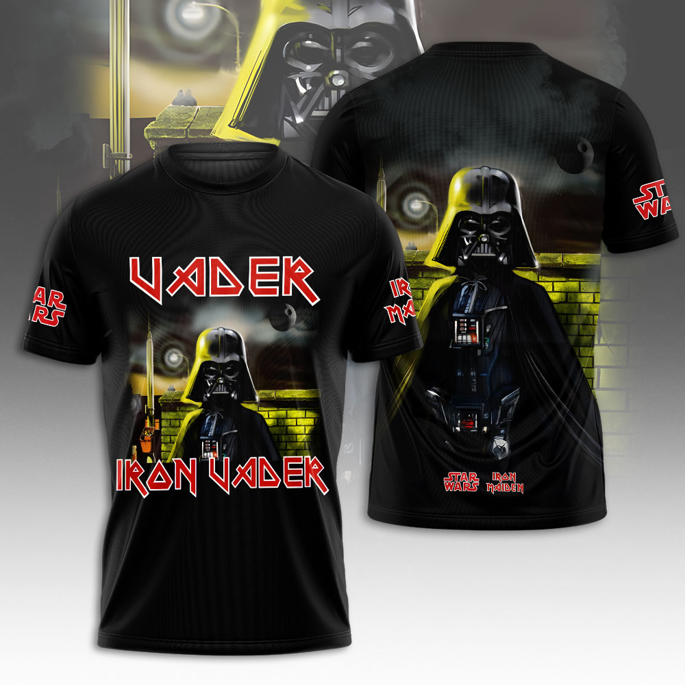 iron vader shirt darth vader x iron maiden crossover tee for star wars fans 1
