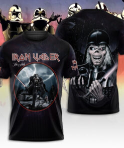 Iron Vader T-Shirt – Star Wars x Iron Maiden Mashup Shirt for Rock and Sci-Fi Fans