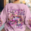 jesus take the bills sweatshirt pink floral vintage truck christian pullover for women 1 ak2l8
