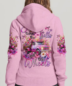 jesus take the bills sweatshirt pink floral vintage truck christian pullover for women 4 t07hp