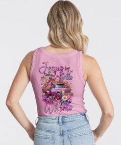 jesus take the bills sweatshirt pink floral vintage truck christian pullover for women 8 xs1d0