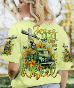 jesus take the wheel hoodie green vintage truck christian sweatshirt 12 2jfyw