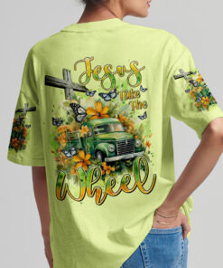 jesus take the wheel hoodie green vintage truck christian sweatshirt 3 pvf51