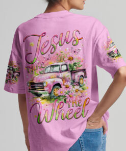 jesus take the wheel hoodie pink floral vintage truck christian pullover 11 zblax