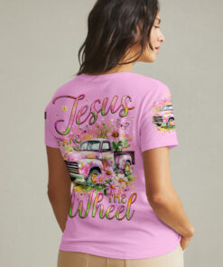 jesus take the wheel hoodie pink floral vintage truck christian pullover 9 ajy0l