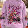 jesus take the wheel hoodie vintage floral truck christian sweatshirt for women 1 ivu2k