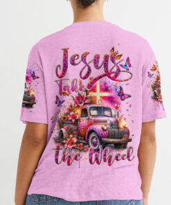 jesus take the wheel hoodie vintage floral truck christian sweatshirt for women 12 4s5ek