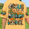 jesus take the wheel shirt fall christian tee with leopard truck 1 9hqoy