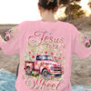jesus take the wheel shirt pink floral christian vintage truck tee 1 qris7
