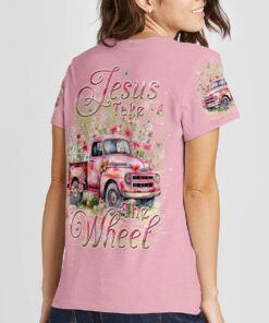 jesus take the wheel shirt pink floral christian vintage truck tee 14 mvq7g