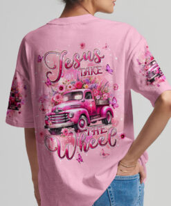 jesus take the wheel shirt pink floral vintage truck christian tee 4 95dkl