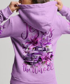 jesus take the wheel shirt purple vintage truck lilies christian t shirt for women 12 hvurg