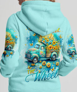 jesus take the wheel shirt teal sunflower vintage truck christian tee 3 mvvt9