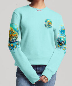 jesus take the wheel shirt teal sunflower vintage truck christian tee 9 u0yts