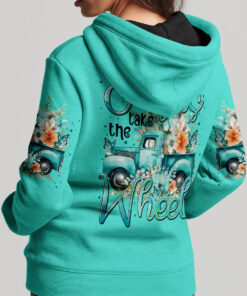 jesus take the wheel sweatshirt teal floral christian truck pullover 15 guzcg