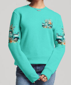 jesus take the wheel sweatshirt teal floral christian truck pullover 16 eqhjv