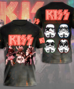 Kiss Band Star Wars Stormtrooper 3D T-Shirt for Rock Music and Sci-Fi Fans
