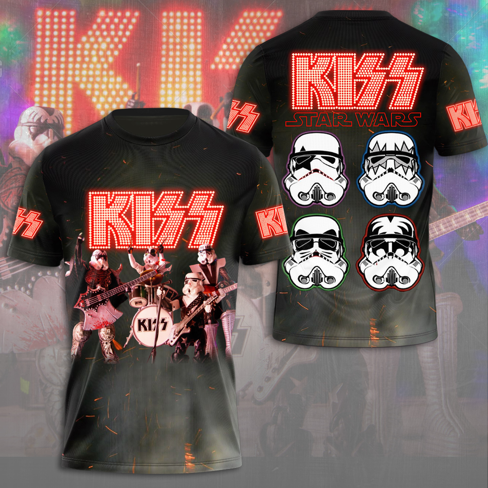 kiss band star wars stormtrooper 3d t shirt for rock music and sci fi fans 1 7gtln