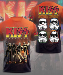 Kiss Troopers Star Wars 3D T-Shirt for Rock and Sci-Fi Lovers