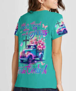life is good when you let jesus take control shirt vintage christian truck tee 14 f6qnz