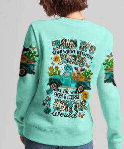 living life somewhere between jesus and a heifer would shirt funny christian western tee 10 vu6gt