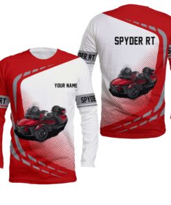 personalized spyder rt polo shirt red 3d print for trike motorcycle riders 6 wlg97
