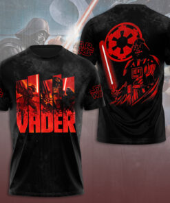Red Vader Shirt – Sith Lord Star Wars Tee with Lightsaber and Empire Symbol