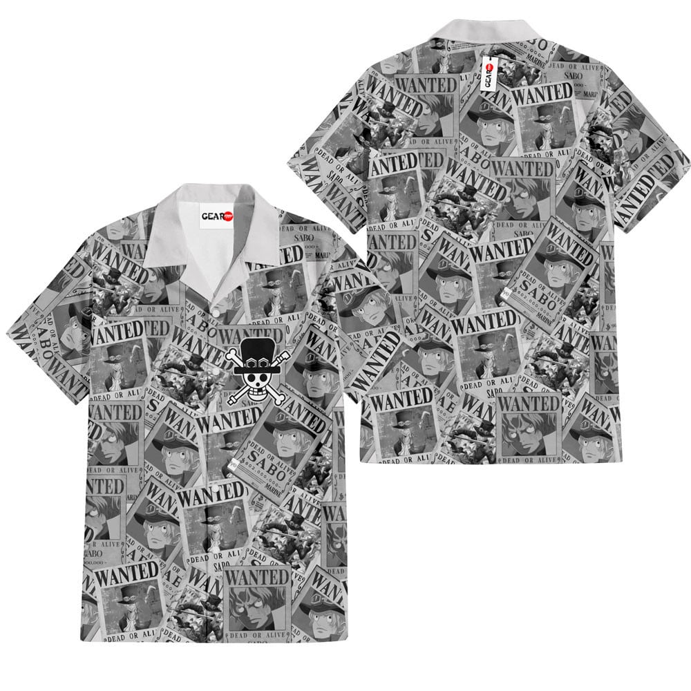 sabo wanted poster hawaiian shirt one piece manga style 1 8rmb7