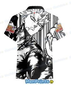 seven deadly sins ban hawaiian shirt manga panel foxs sin of greed anime shirt 3 4ycw7