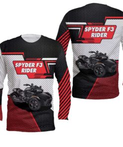 spyder f3 rider black hoodie custom 3d zip jacket for can am enthusiasts 4 ua1bw