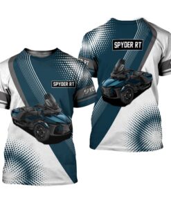 spyder rt blue white hoodie 3d zip jacket for can am trike motorcycle fans 3 xm98k