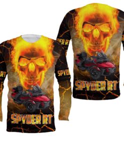 spyder rt flaming skull hoodie 3d zip jacket for bold trike motorcycle riders 4 u2ra1