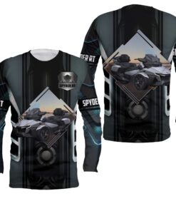 spyder rt grey hoodie 3d full zip jacket for can am trike motorcycle enthusiasts 4 hgm3a