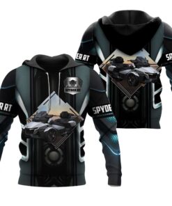 spyder rt grey hoodie 3d full zip jacket for can am trike motorcycle enthusiasts 5 2swlq