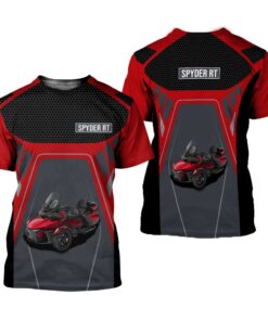 spyder rt red zip hoodie bold 3d printed jacket for trike motorcycle fans 3 jta1l