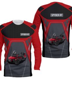 spyder rt red zip hoodie bold 3d printed jacket for trike motorcycle fans 5 k5epk