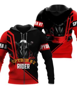 Spyder RT Rider Hoodie – 3D Full Print Zip Up Jacket for Trike Lovers