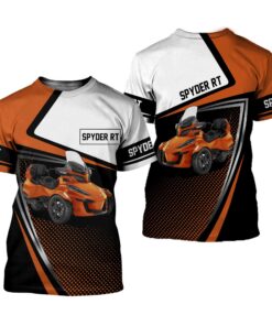 spyder rt rider polo shirt orange 3d print for trike motorcycle fans 3 ibpfz